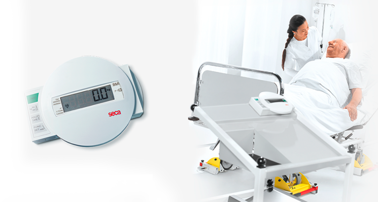 seca 984 - Digital bed and dialysis scale with equipment trolley #3